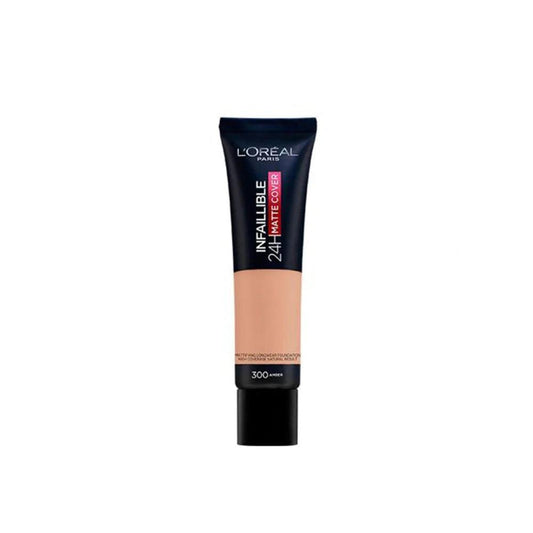 LOreal Paris - Infallible Matte Cover Foundation - 300 Amber - Elite Cosmetics