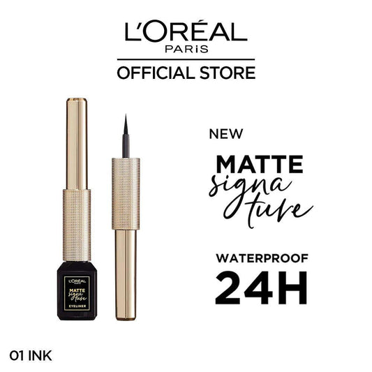 LOreal Paris - Liner Signature Liquid Eyeliner - 01 Ink - Elite Cosmetics