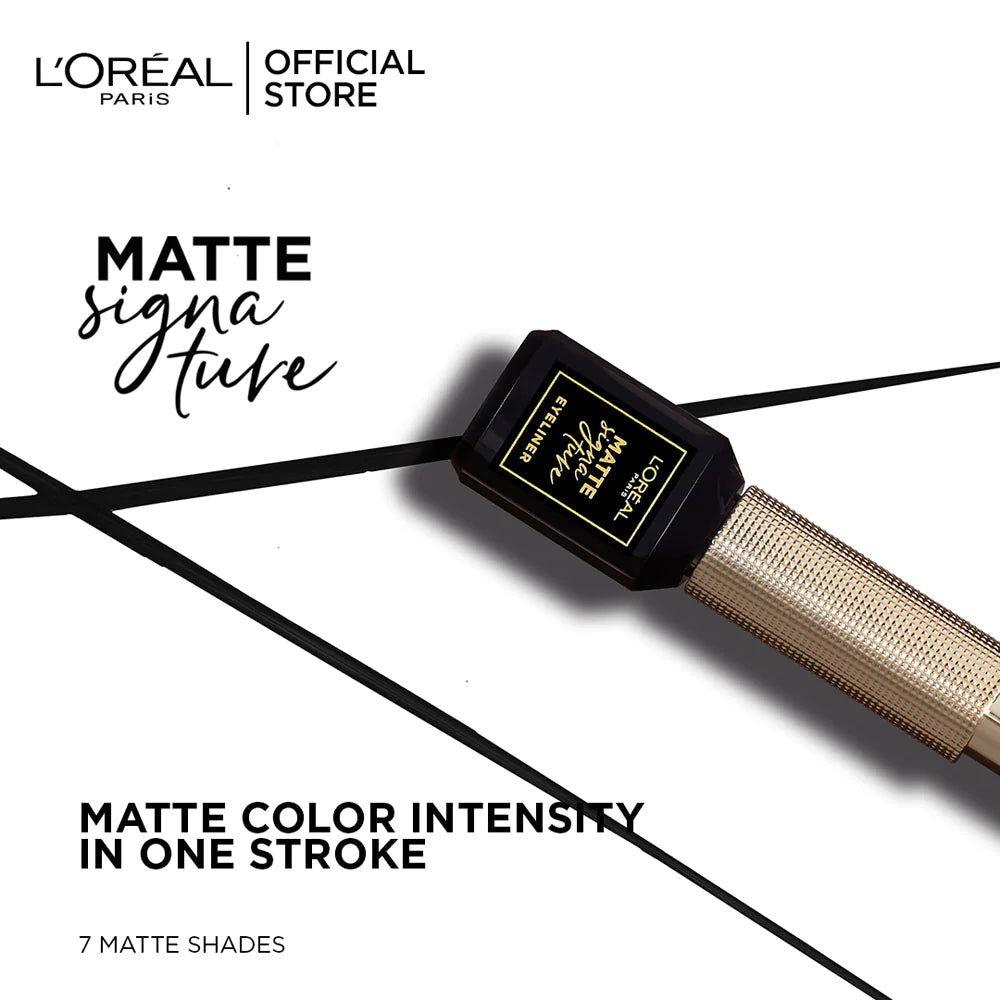 LOreal Paris - Liner Signature Liquid Eyeliner - 01 Ink - Elite Cosmetics