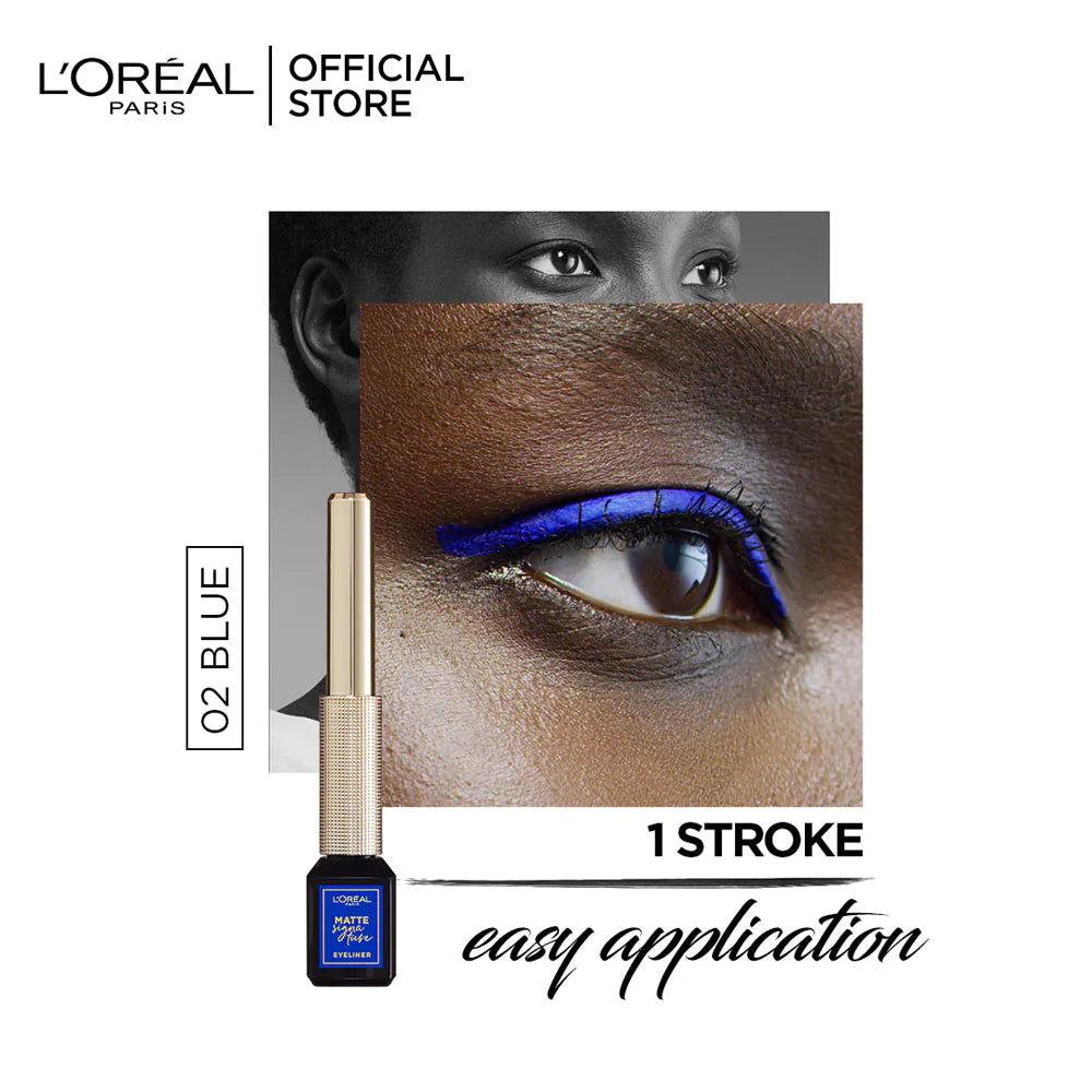 LOreal Paris - Liner Signature Liquid Eyeliner - 02 Blue - Elite Cosmetics