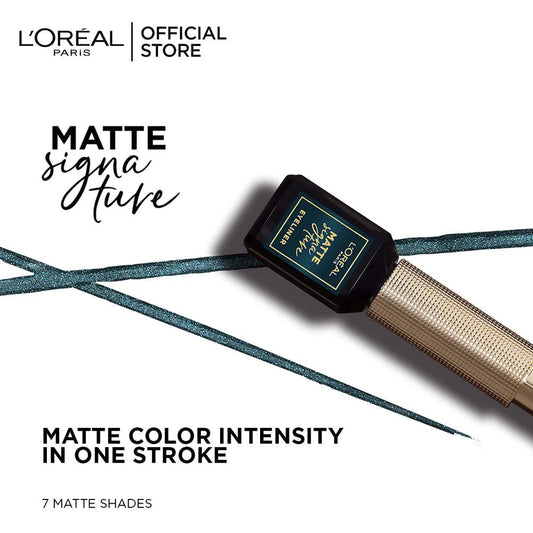 LOreal Paris - Liner Signature Liquid Eyeliner - 04 Emeraude - Elite Cosmetics