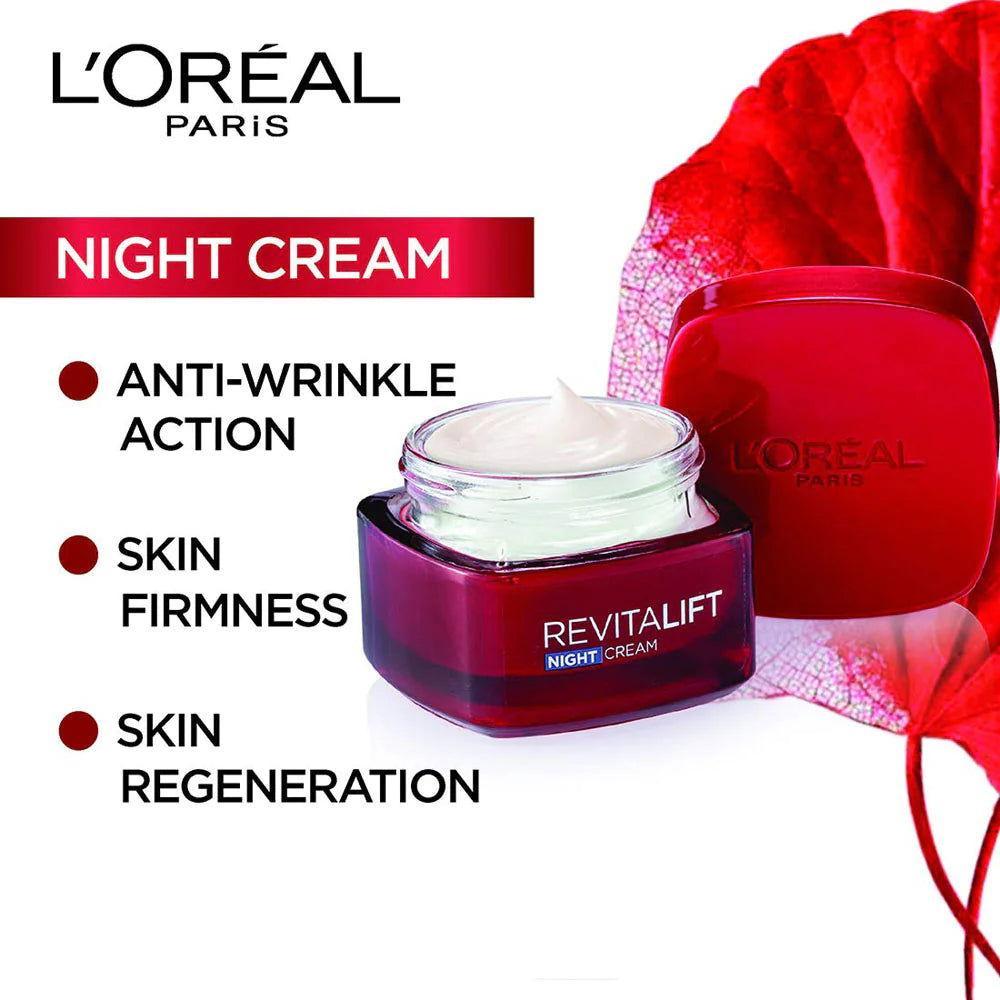 LOreal Paris - Revitalift Classic Anti Aging Night Cream 50 ML - Elite Cosmetics