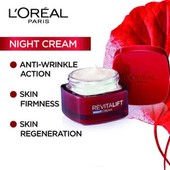 LOreal Paris - Revitalift Classic Anti Aging Night Cream 50 ML - Elite Cosmetics
