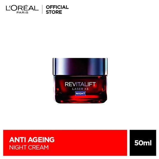 LOreal Paris - Revitalift Laser x 3 Anti Aging Night Cream 50 ML - Elite Cosmetics