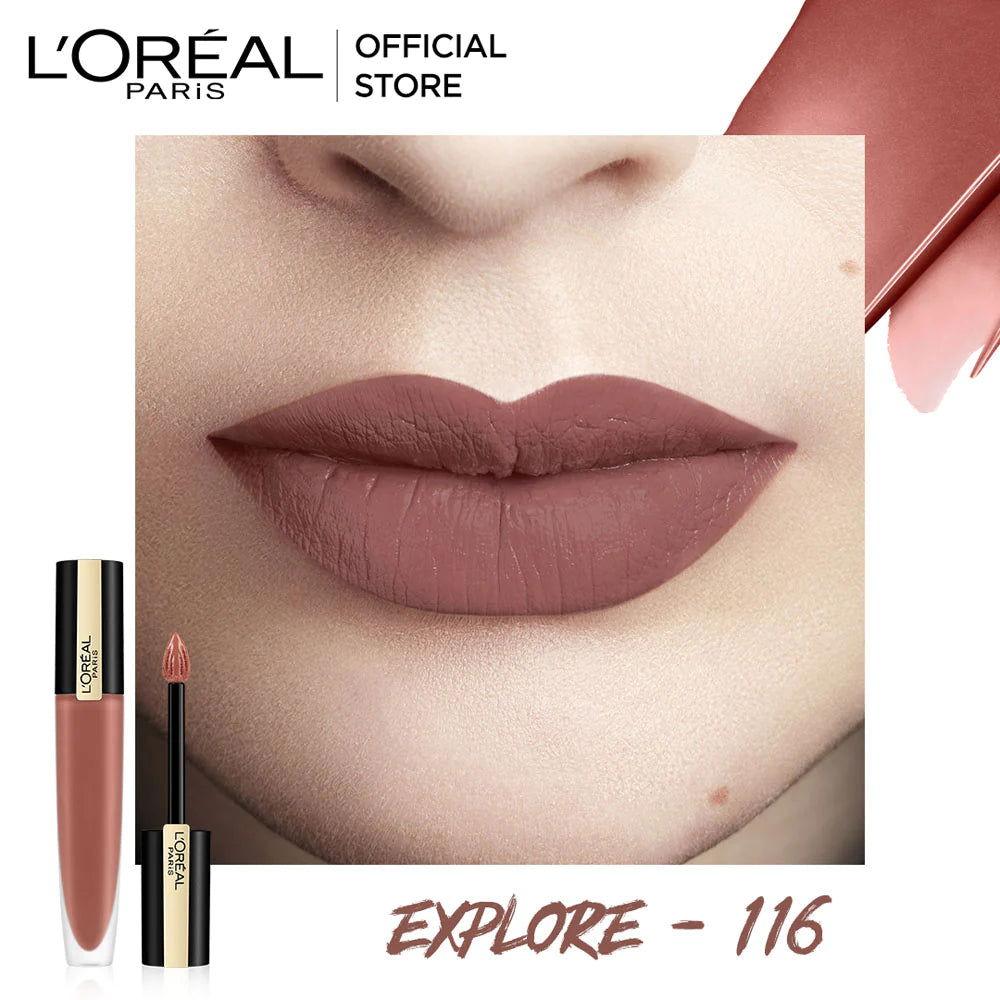 LOreal Paris - Rouge Signature Matte Lipstick - 116 Explore - Elite Cosmetics