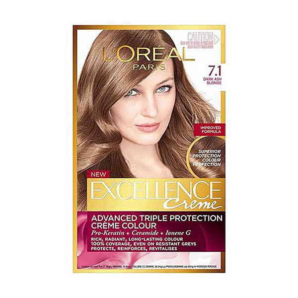 L'Oreal Paris Excellence Creme Hair Colour, Ash Blond #7.1 - Elite Cosmetics