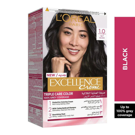 L'Oreal Paris Excellence Hair Color Black 1 - Elite Cosmetics