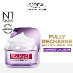 Loreal Paris - Revitalift Hyaluronic Acid Plumping Cream Day - 50ml - Elite Cosmetics