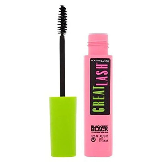 Maybelline - Great Lash Big Washable Mascara - Blackest Black - Elite Cosmetics