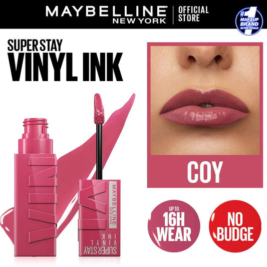 Maybelline - Superstay Vinyl Ink Liquid Lipstick - Coy - Elite Cosmetics