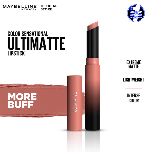 Maybelline New York Color Sensational Ultimate Matte Lipstick More Buff - Elite Cosmetics