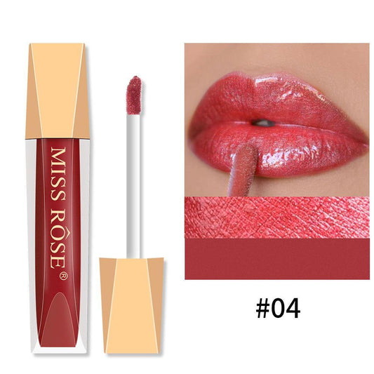 Miss Rose Lip Gloss Velvet Matte Lip Glaze Lipstick Non-Fading - Elite Cosmetics