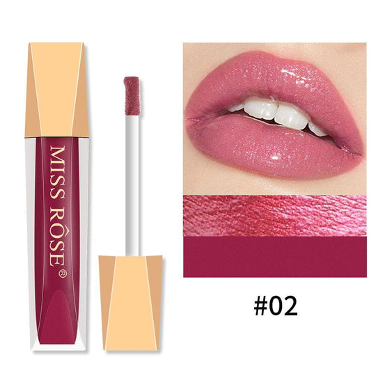 Miss Rose Lip Gloss Velvet Matte Lip Glaze Lipstick Non-Fading - Elite Cosmetics