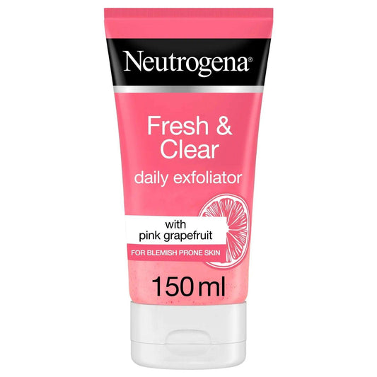 NEUTROGENA, FACIAL SCRUB, VISIBLY CLEAR, PINK GRAPEFRUIT, 150ML - Elite Cosmetics