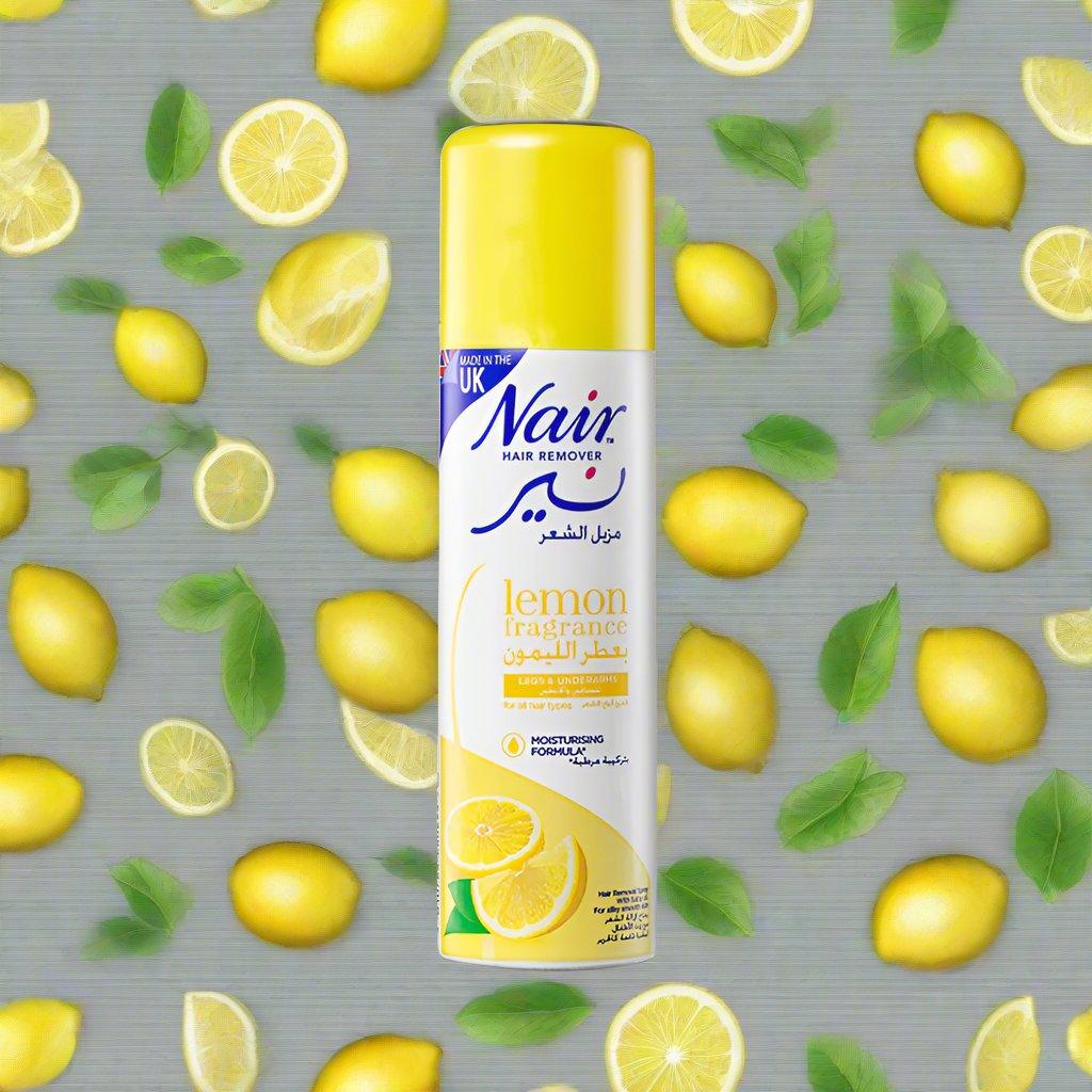 Nair Hair Removal Spray UK 200ml - Lemon & Rose Variants - Elite Cosmetics