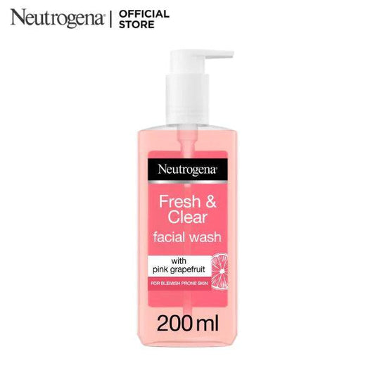 Neutrogena Fresh & Clear Pink Grapefruit Facial Wash - 200ml - Elite Cosmetics