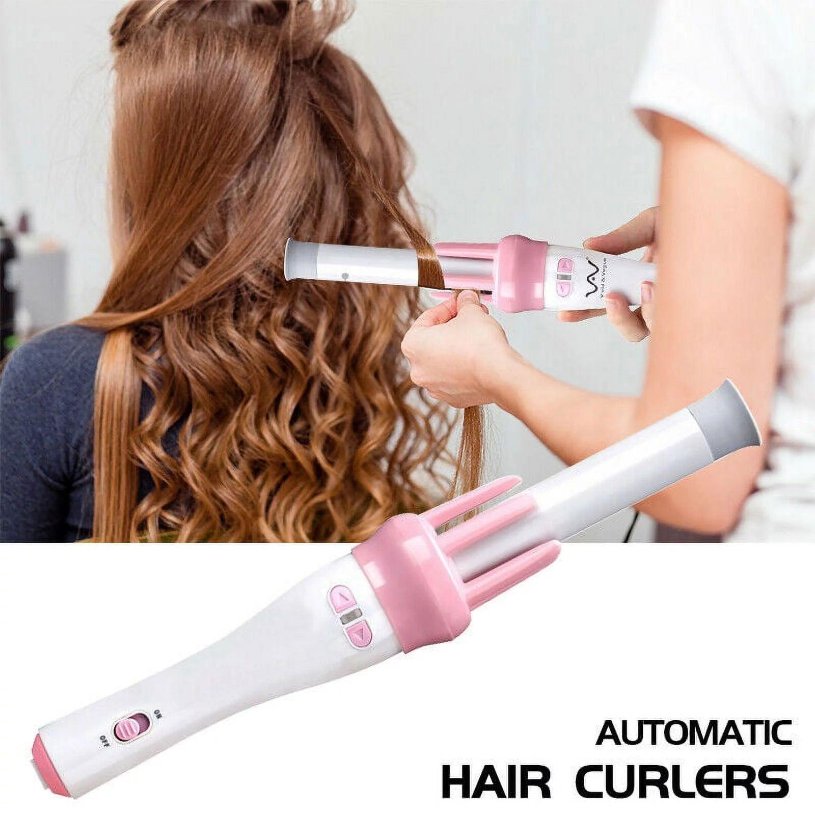 Original Automatic Hair Curler Double Rotation Rolling Electric Hair Roller Big Waves Styling Stick 360 Rotating - Elite Cosmetics