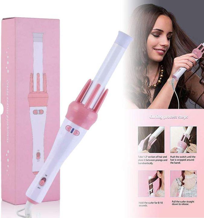 Original Automatic Hair Curler Double Rotation Rolling Electric Hair Roller Big Waves Styling Stick 360 Rotating - Elite Cosmetics