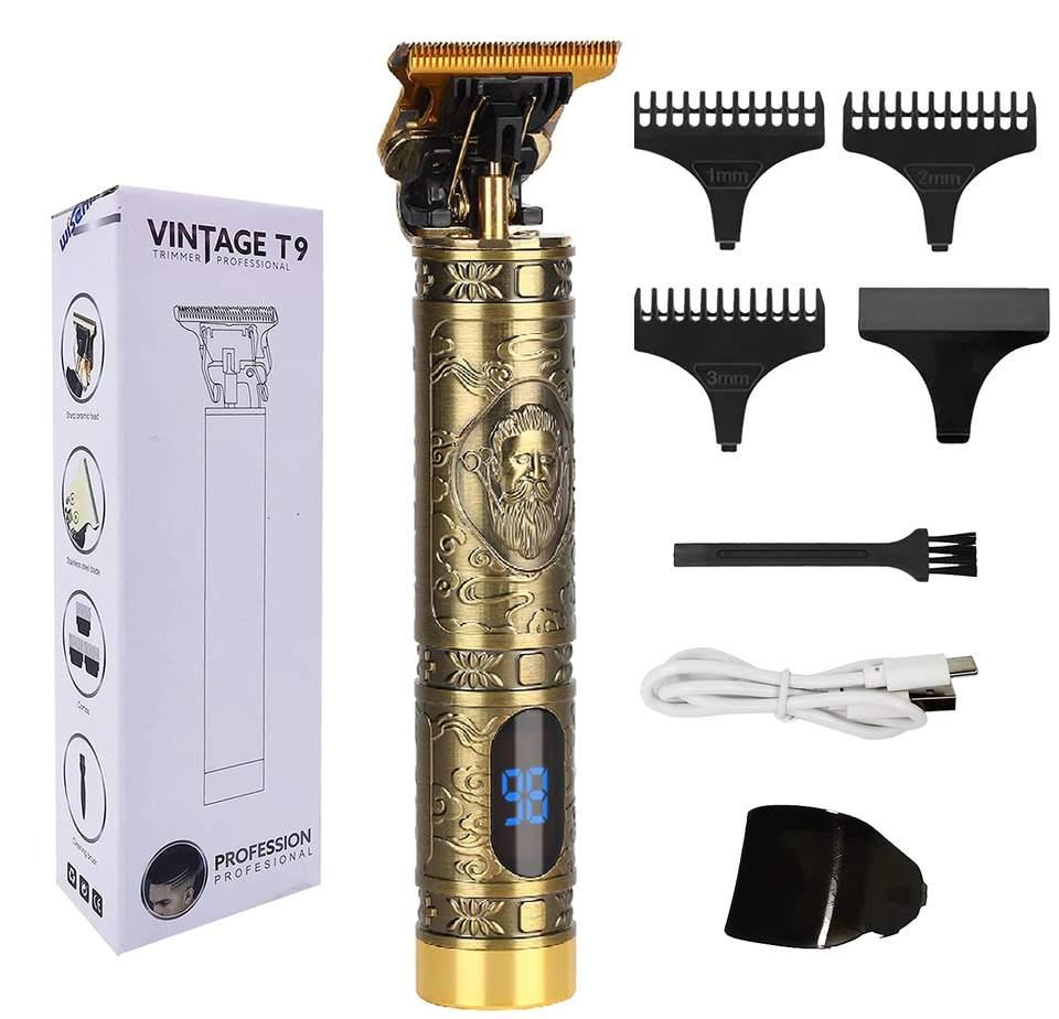 Original Vintage T9 Rechargeable Hair Trimmer for Men Beard Trimmer - Elite Cosmetics