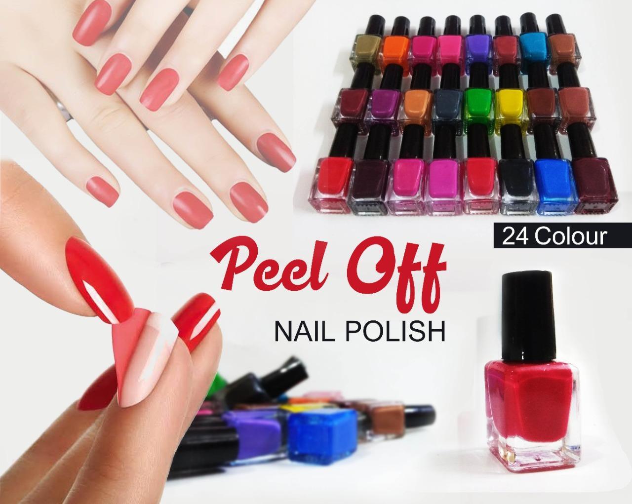 Peel Off Nail Polish Pack of 24 - Elite Cosmetics