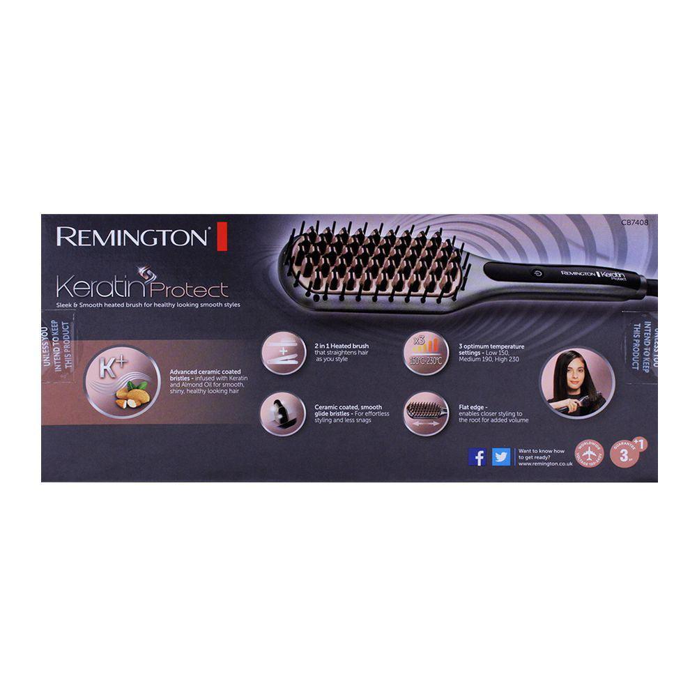 Remington Keratin Protect Straightening Brush 222 - Elite Cosmetics