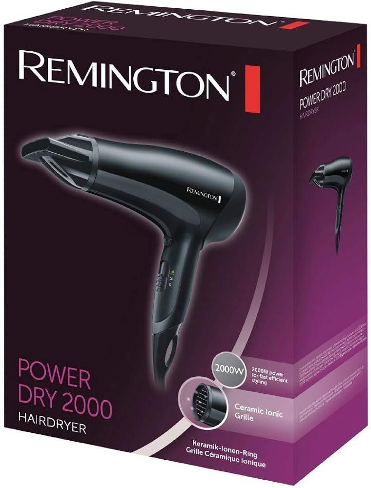 Remington Professional Hair Dryer 2000 Watts Black - Elite Cosmetics