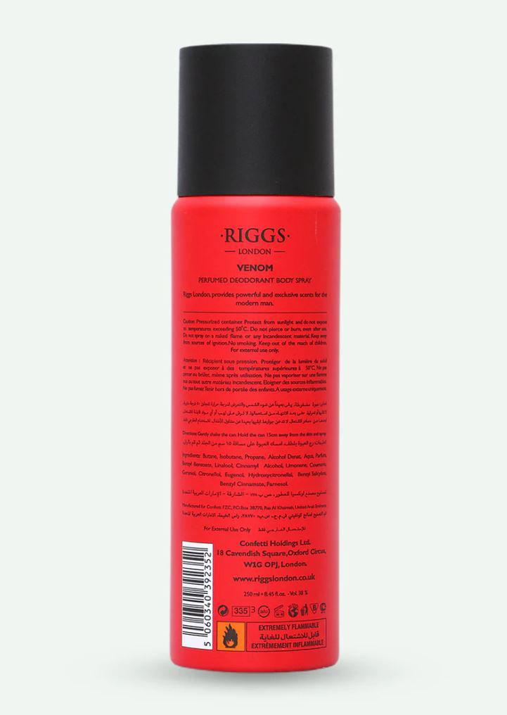 Riggs London Perfumed Deodorant Spray For Men - 250ml - Elite Cosmetics