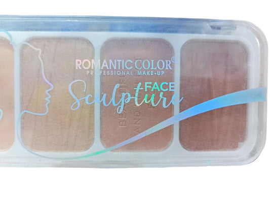 Romantic Color Face Sculpture Palette - Define and Illuminate Your Features - Elite Cosmetics