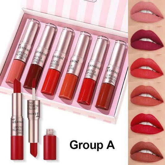 Teayason Lipstick and Lip Gloss Kit 2 in 1 - Perfect Your Lip Look - Elite Cosmetics