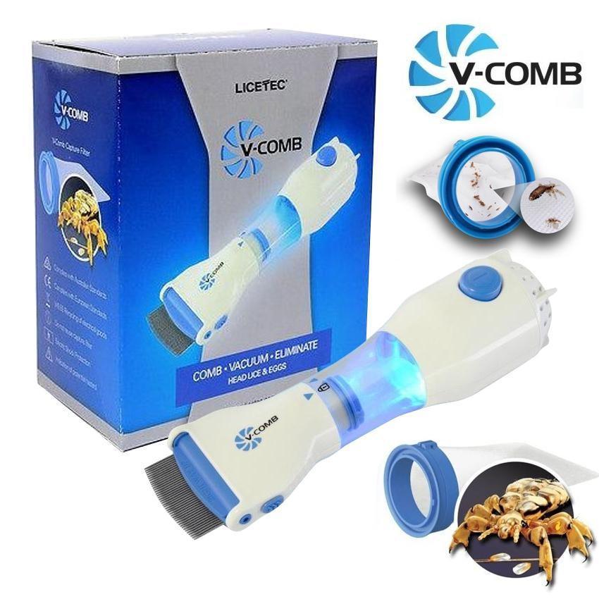 V Comb Anti-Lice Machine | Effective & Safe Electric Lice Removal Comb - Elite Cosmetics