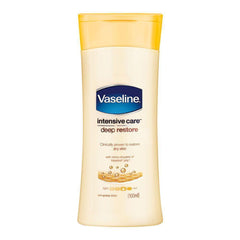 Vaseline Lotion Deep Restore Yellow 100ml - Intensive Moisture and Skin Revival - Elite Cosmetics