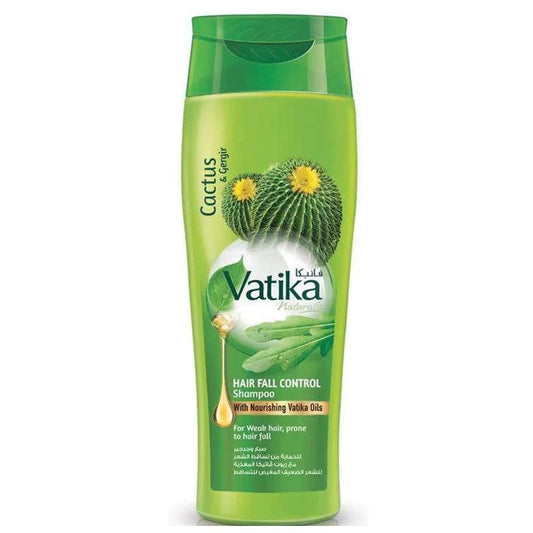 Vatika Cactus and Gergir Hair Fall Control Shampoo 185ml - Elite Cosmetics