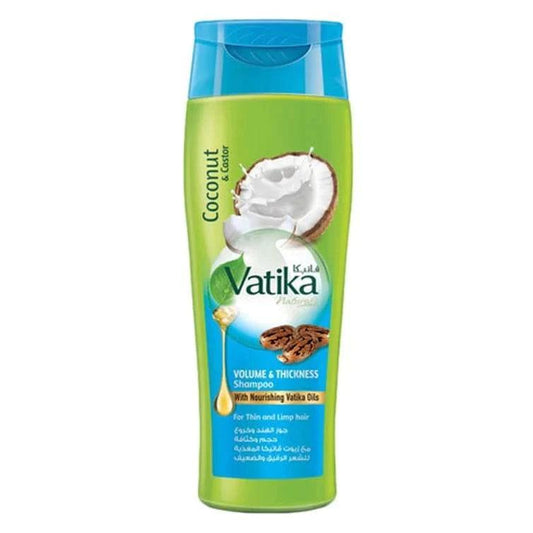 Vatika Coconut and Castor Volume & Thickness Shampoo 400ml - Elite Cosmetics