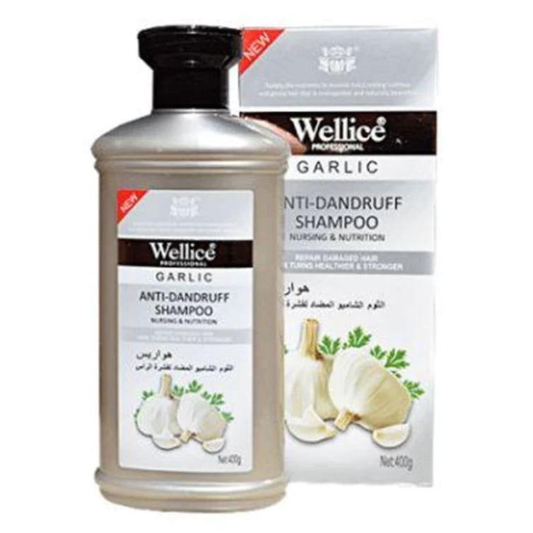 Wellice Garlic Anti Dandruff Shampoo 400ml - Elite Cosmetics