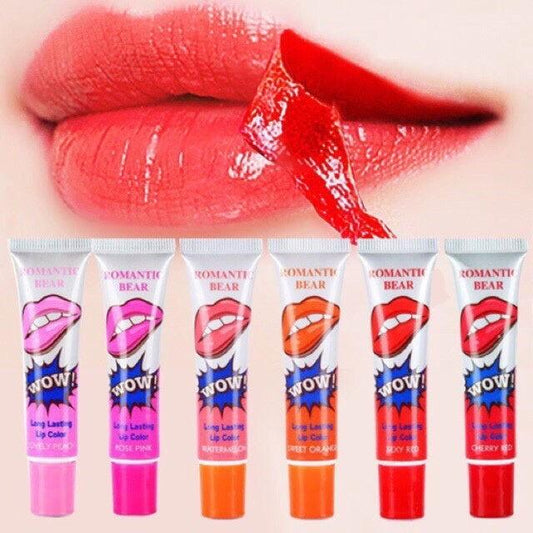 WoW Peel Off Lip Gloss Set Pack of 6 - Elite Cosmetics