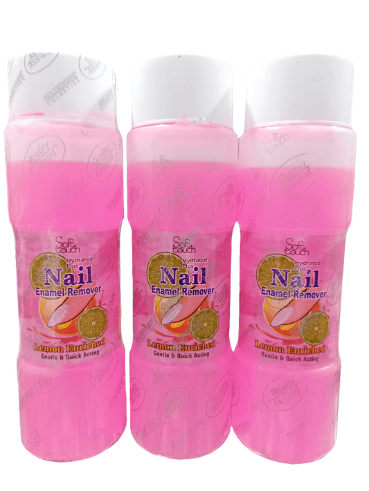 Soft Touch Nail Polish Remover 3 x 500ml - Elite Cosmetics