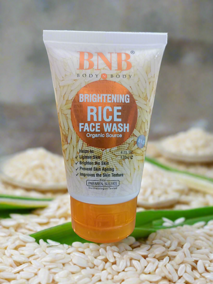 bnb brightening rice face wash