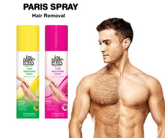 Paris Hair Removal Spray Rose – Instant Painless Hair Remover for Body & Legs | 100% Safe for All Skin Types - Elite Cosmetics