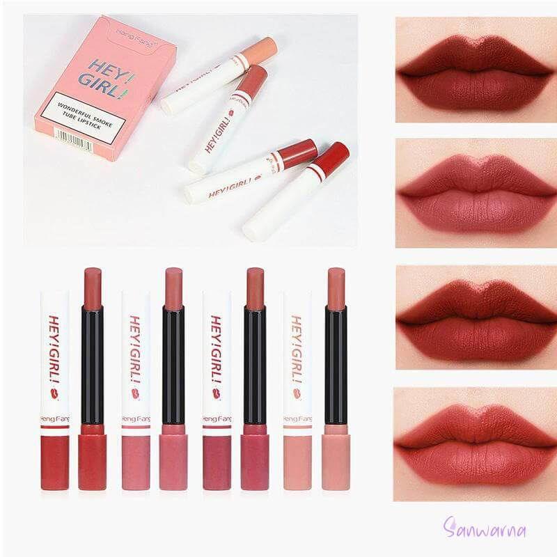 Heng Fang Cigarete Tube Lip Makeup 4/pcs Lipstick Set Waterproof Long Lasting - Elite Cosmetics