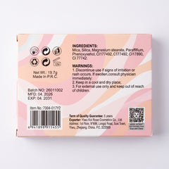 Miss rose blusher palette 6 colors elite cosmetics 