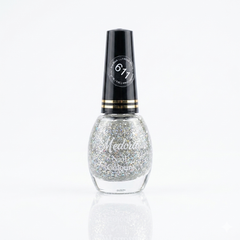 Medora nail polish 611 silver glitter elite cosmetics 