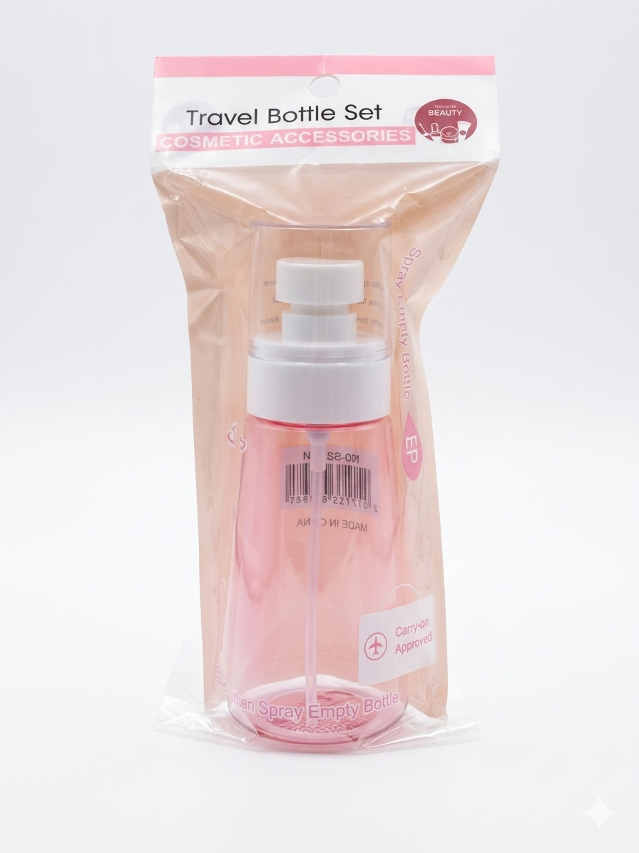 Disinfectant empty travel spray bottle elite cosmetics 