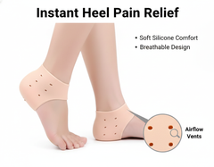 Ultimate Silicone Foot Care Set: Heel Crack Protector & Moisturizing Full-Foot Socks - Elite Cosmetics