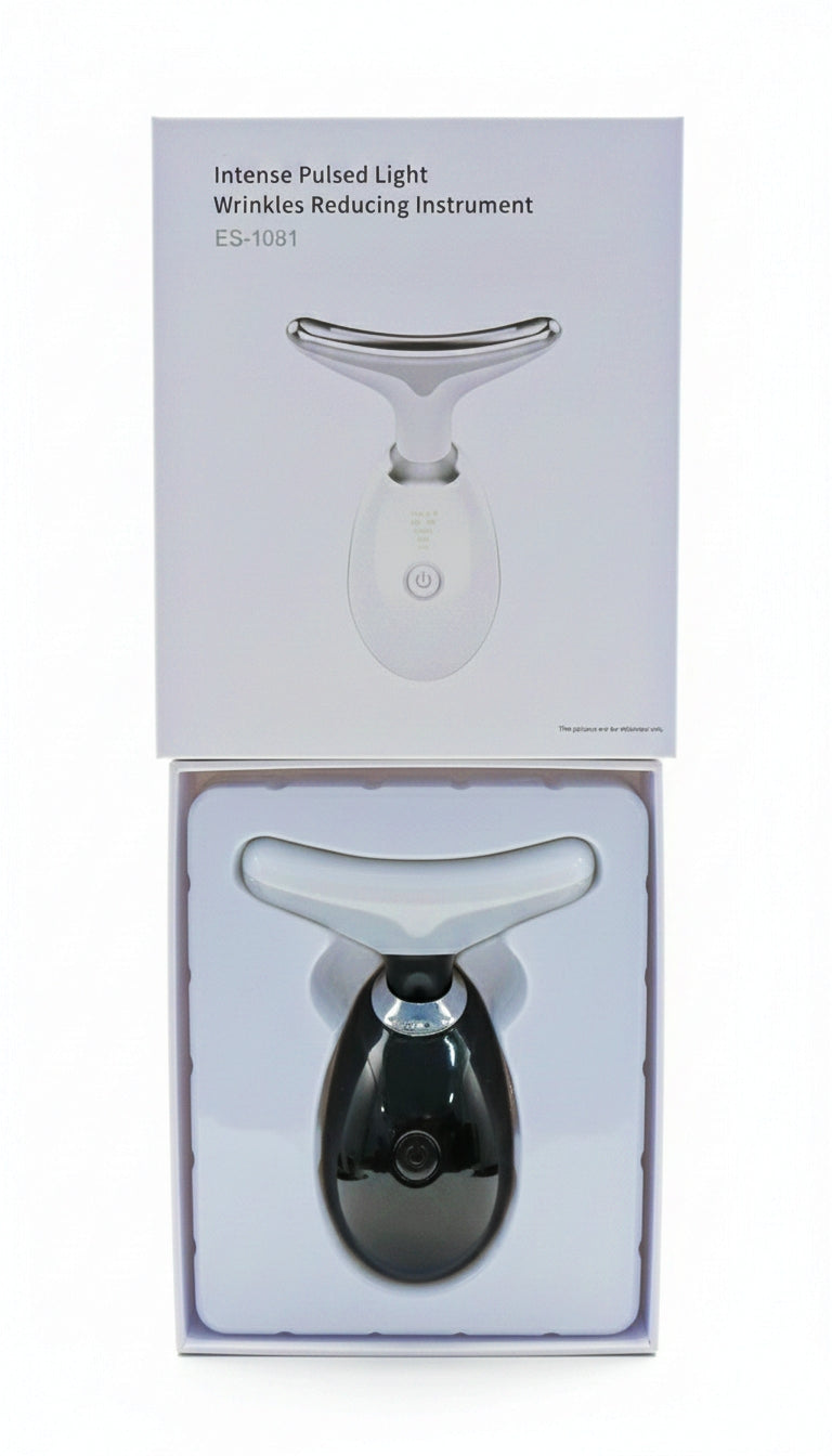 Anti-Aging Neck & Face Massager | Intense Pulsed Light Wrinkle Reducing Instrument for Skin Tightening