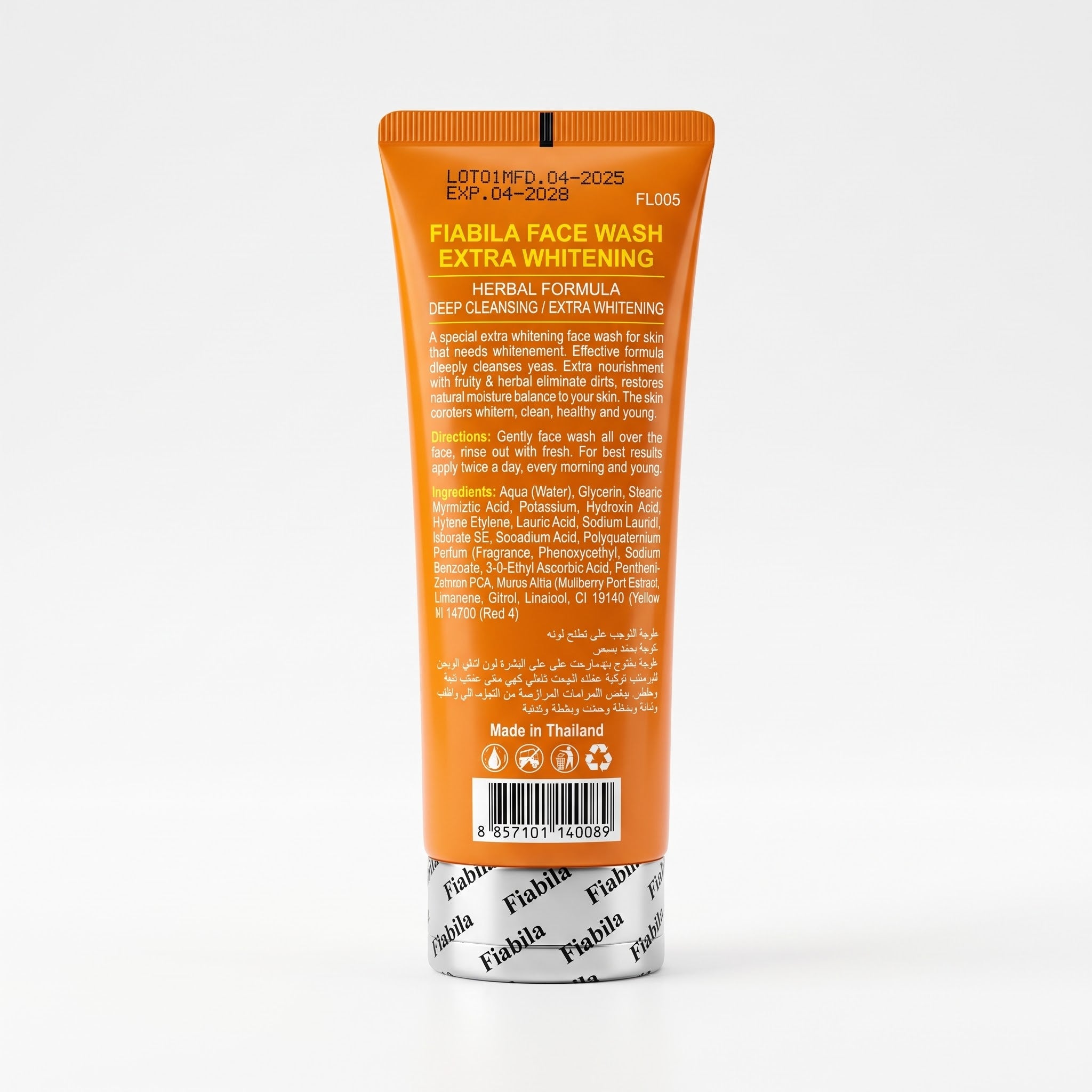 Extra whitening face wash fiabila