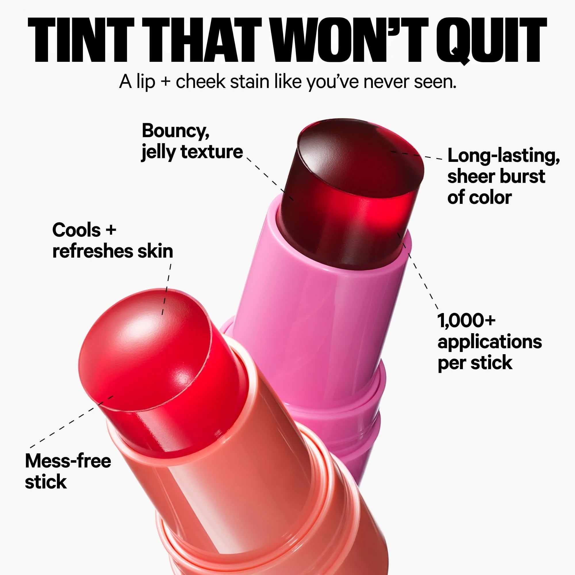Jelly Tint – Long-Lasting Lip & Cheek Tint (Multiple Shades) - Elite Cosmetics